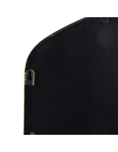 Miroir en métal doré avec ornement et tablette