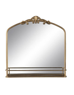 Miroir en métal doré avec... 2