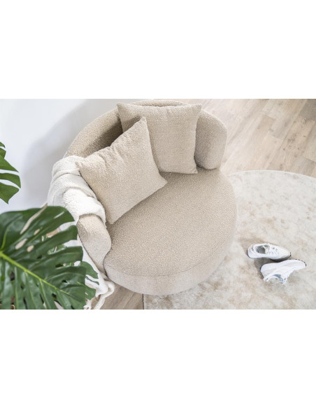 Fauteuil lounge arrondi Louis