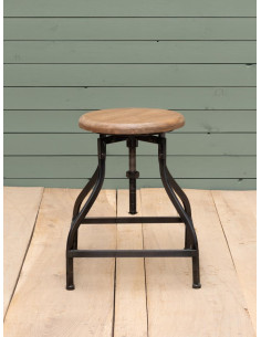 Tabouret ajustable en métal... 2