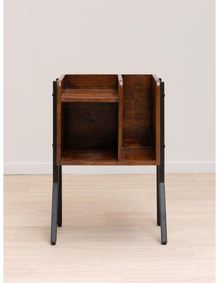 Table d'appoint avec casiers de rangements