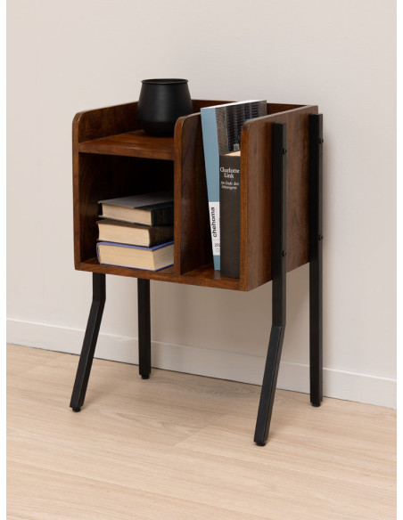 Table d'appoint avec casiers de rangements