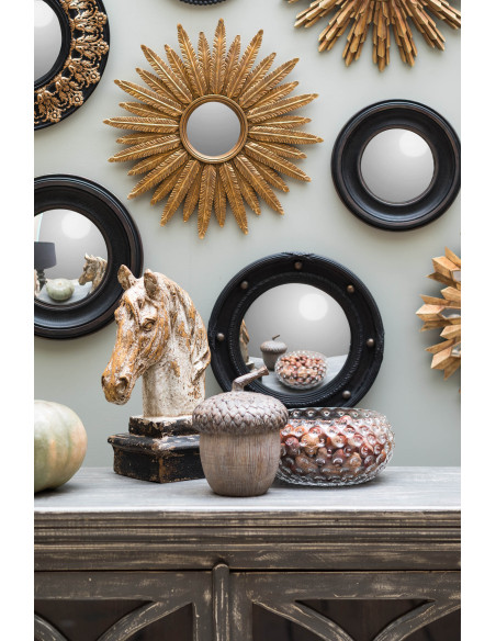 Statue tête de cheval patine antique