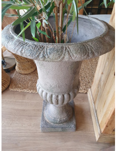 Vase Médicis couleur taupe... 2