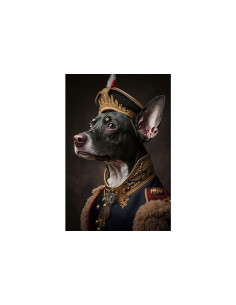 Grand cadre en verre chien... 2