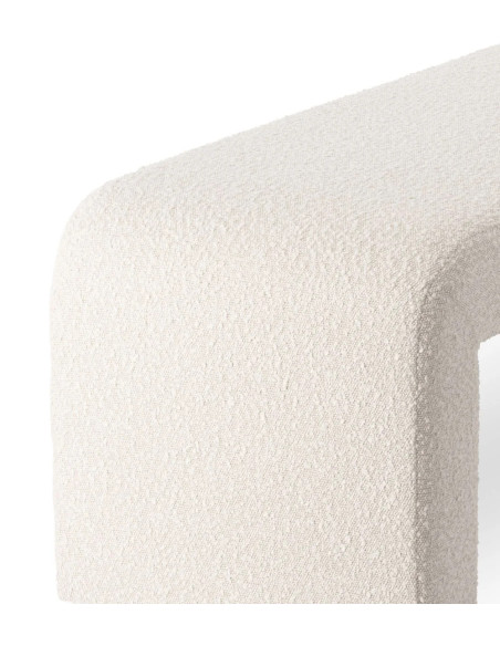 Banc de repas en tissu rembourrée