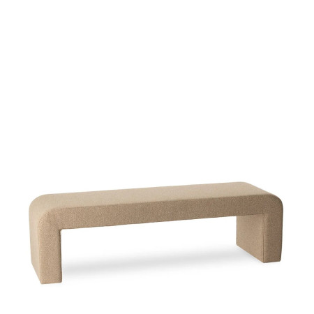 Banc pliable design avec assises individuelles circulaires rembourrées