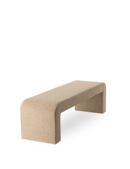 Banc de repas en tissu rembourrée