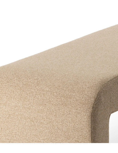 Banc de repas en tissu rembourrée