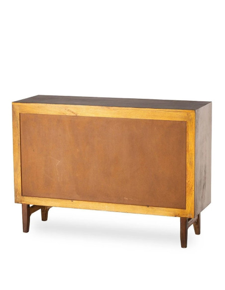 Commode en bois massif teinté multi tiroirs