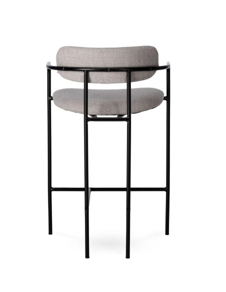 Lot de 2 chaises de bar design en tissu