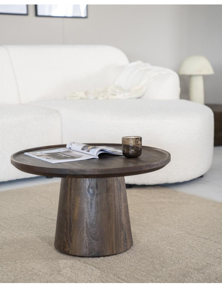 Table basse en bois massif Ron