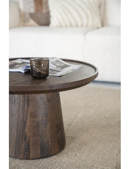 Table basse en bois massif Ron