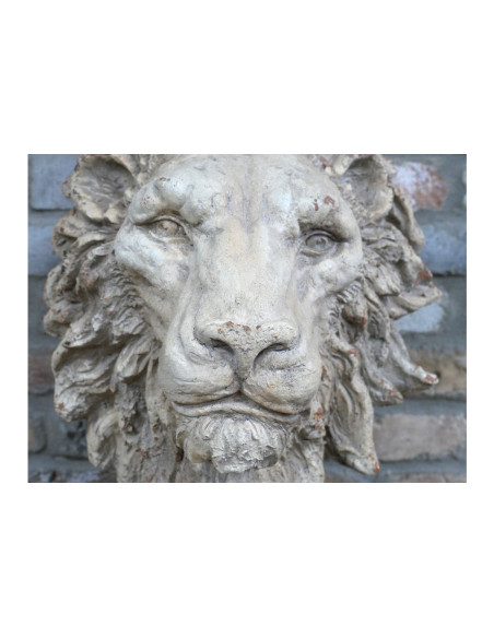 Statue tête de lion