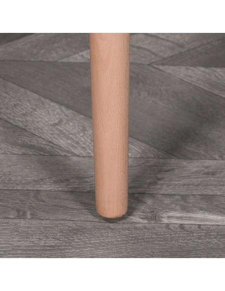 Chaise dossier arrondi en bois de hêtre