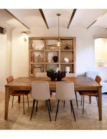 Table de repas rectangulaire en manguier