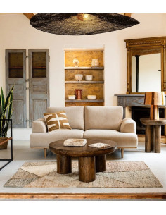 Canapé cosy chic en tissu...