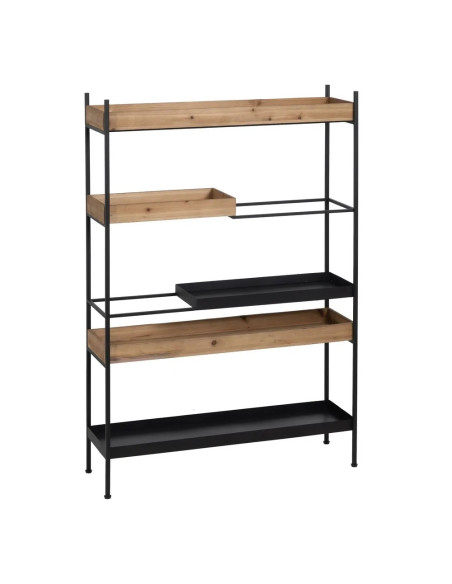 Etagère 5 niveaux en bois et métal