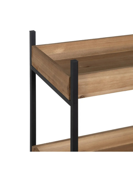 Etagère 5 niveaux en bois et métal