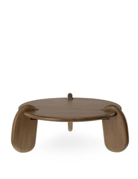Table basse design ronde en manguier