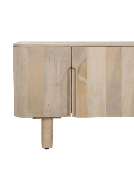 Meuble TV 4 portes aux bords arrondis