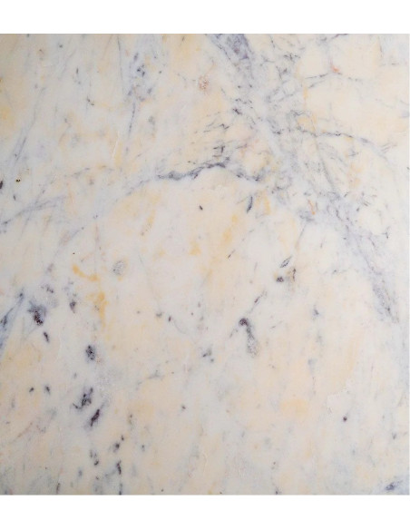 Buffet rétro en manguier strié et marbre