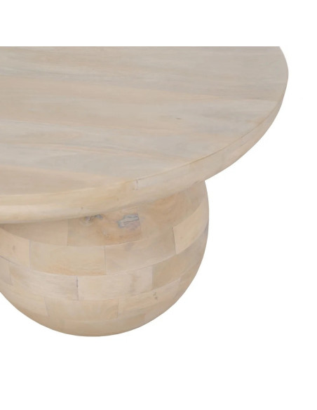 Table basse ovale style organique
