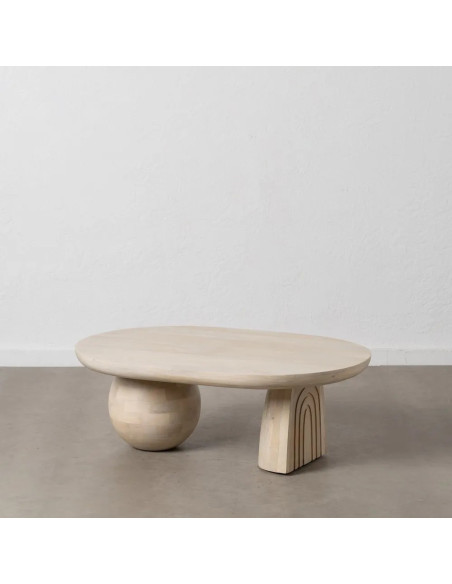 Table basse ovale style organique