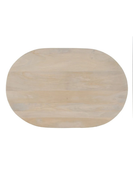 Table basse ovale style organique