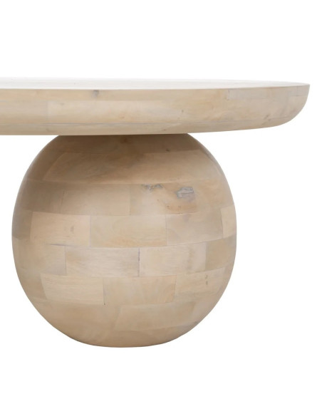 Table basse ovale style organique