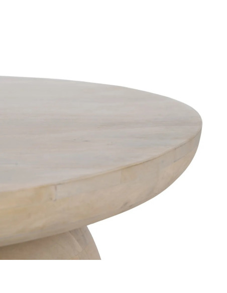 Table basse ovale style organique