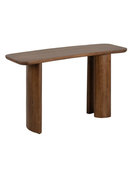 Console bois teinté style organique