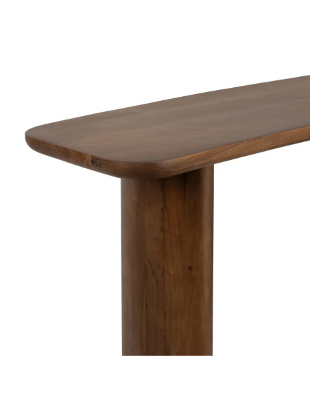 Console bois teinté style organique