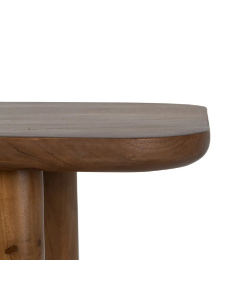 Console bois teinté style organique