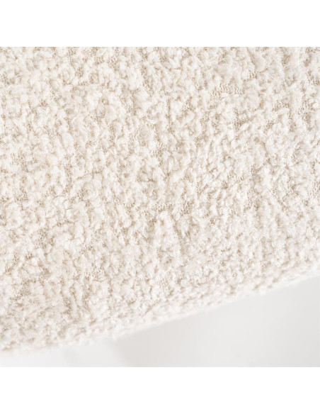 Fauteuil Balou pivotant tissu bouclettes