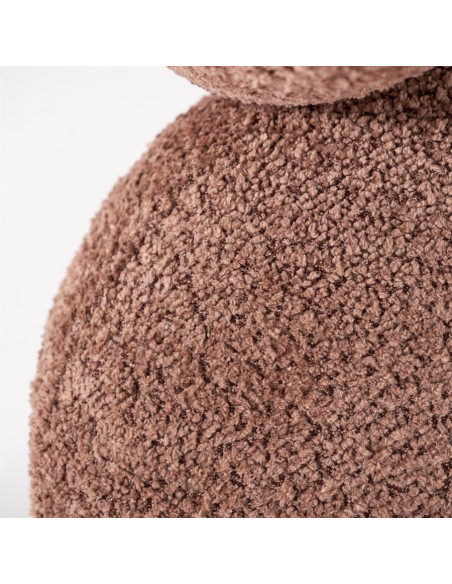 Fauteuil Balou pivotant tissu bouclettes