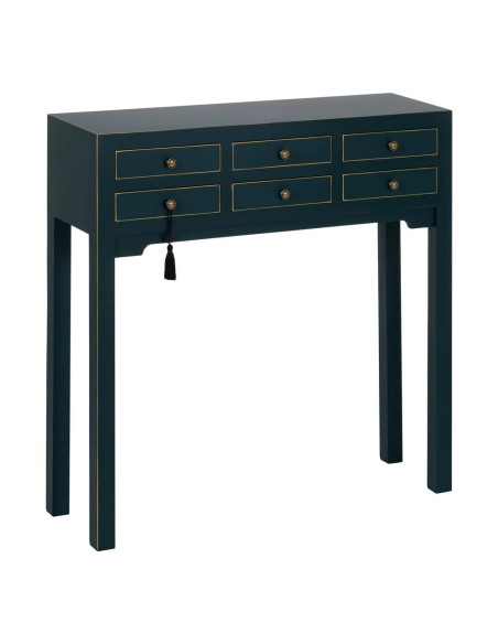 Console asiatique 6 tiroirs