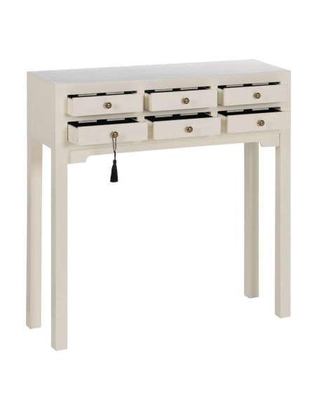 Console asiatique 6 tiroirs