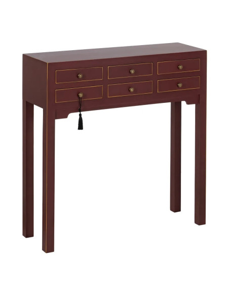 Console asiatique 6 tiroirs