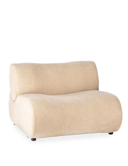 Fauteuil confortable bas en tissu