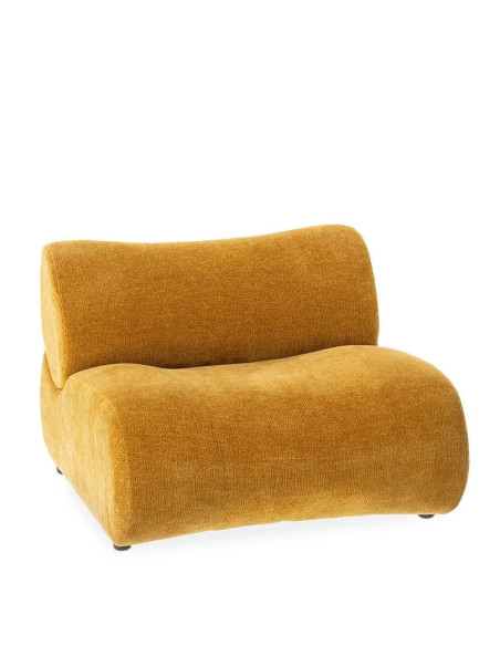 Fauteuil confortable bas en tissu