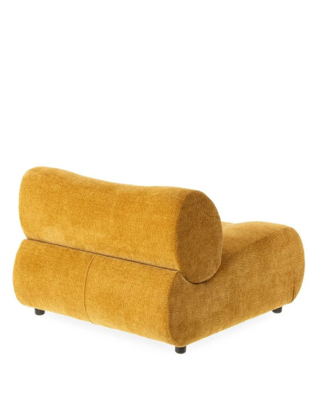 Fauteuil confortable bas en tissu
