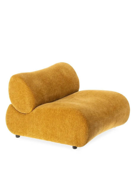 Fauteuil confortable bas en tissu