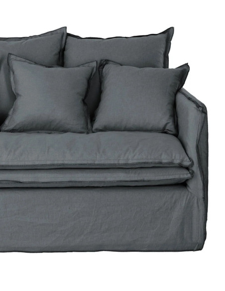 Canapé cosy 2 places en lin