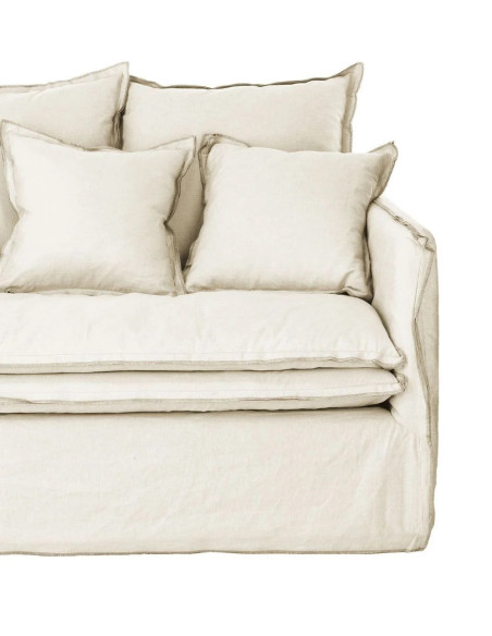 Canapé cosy 2 places en lin