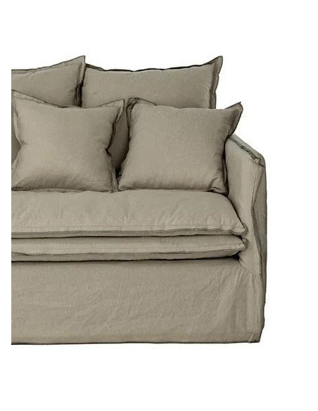 Canapé cosy 2 places en lin