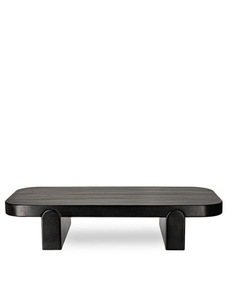 Grande table basse de salon en bois massif 170 cm