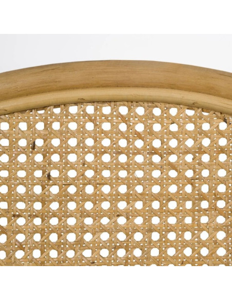 Fauteuil de repas en rotin avec coussin