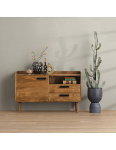 Buffet rétro en manguier...