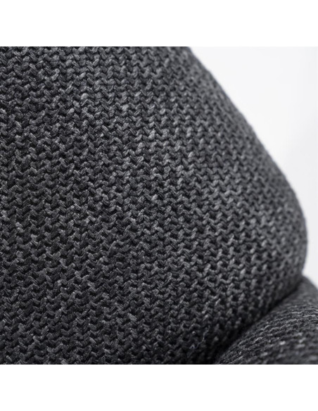 Fauteuil en tissu et métal Paul